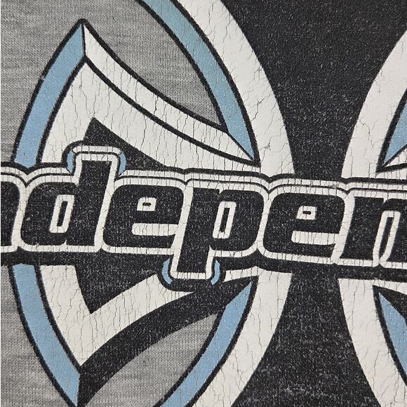 Vintage Independent Truck Co Y2K Gray Cross Logo Hoodie Sweatshirt L/XL - Picture 9 of 14